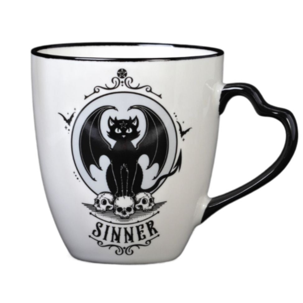 Saint & Sinner Mug Set (4pc) – Fine Bone China + Bonus Coasters