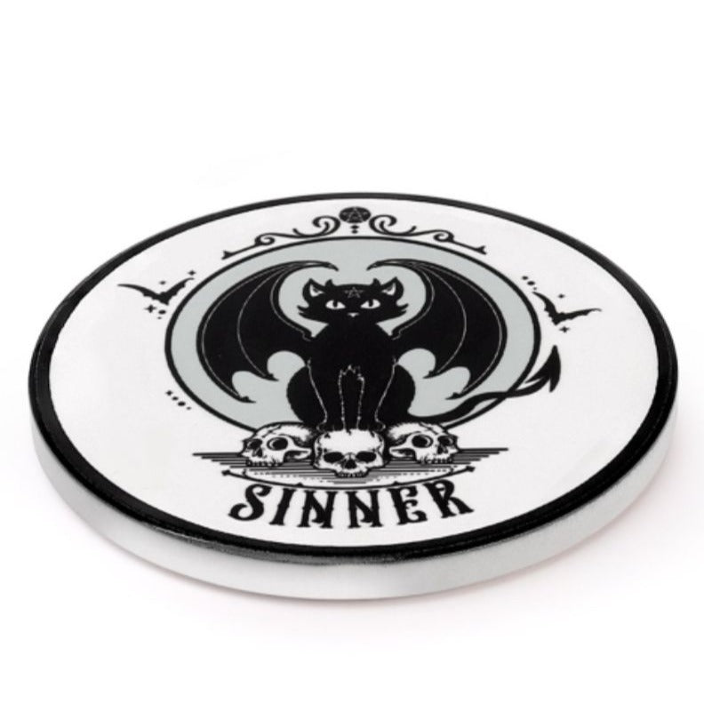 Saint & Sinner Mug Set (4pc) – Fine Bone China + Bonus Coasters