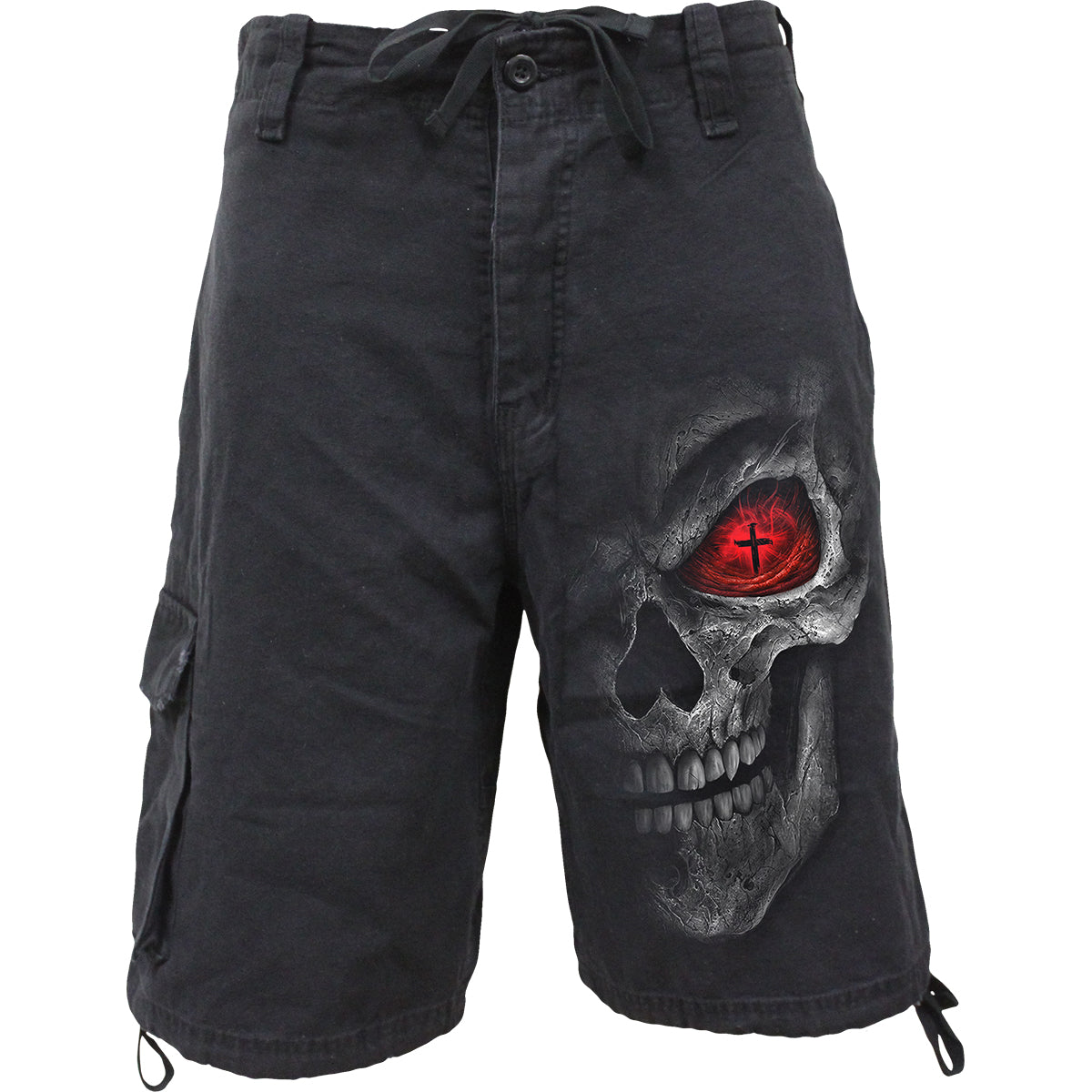 DEATH STARE - Vintage Cargo Shorts Black -  - Cargo Shorts
