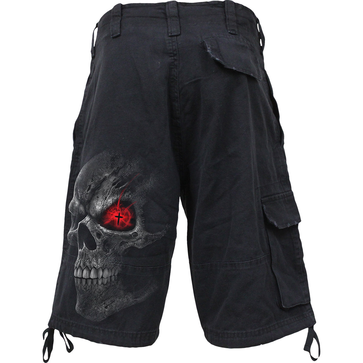 DEATH STARE - Vintage Cargo Shorts Black -  - Cargo Shorts