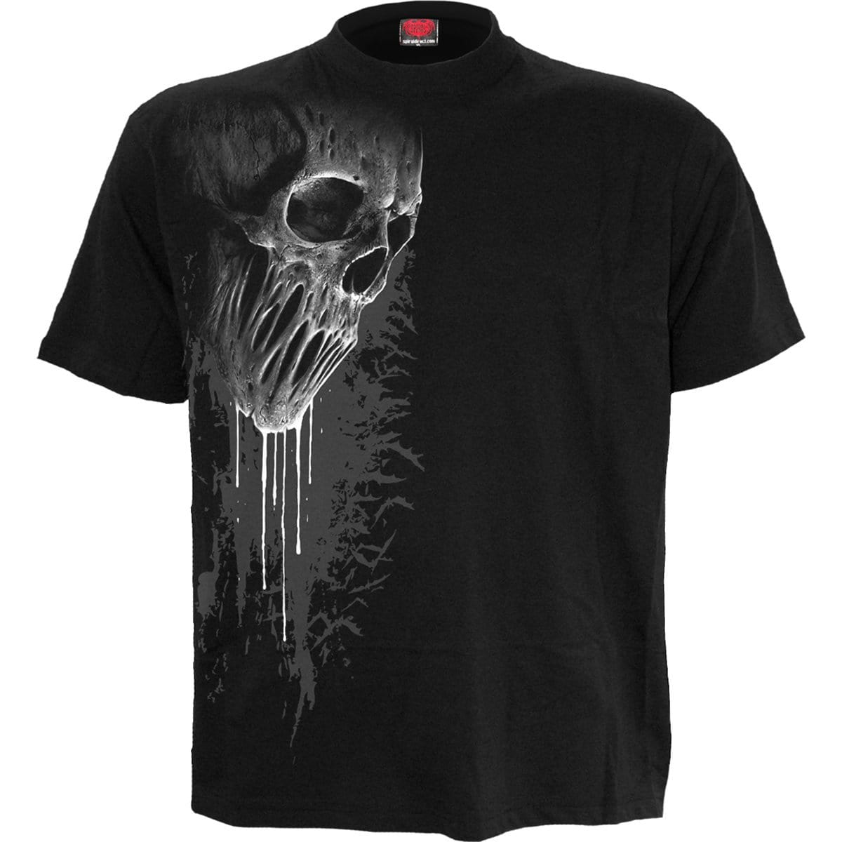 BAT CURSE - Front Print T-Shirt Black - - T-Shirts