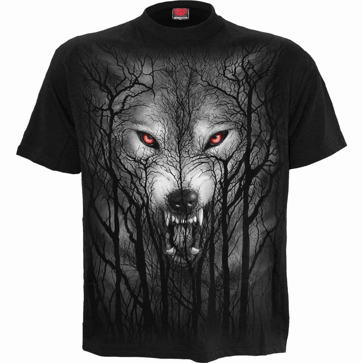 FOREST WOLF - T-Shirt Black -  - T-Shirts