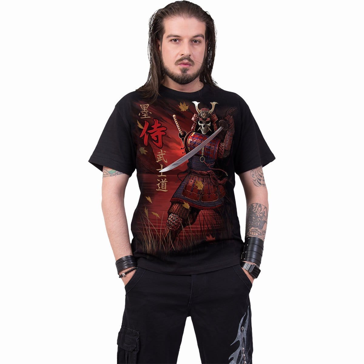 SAMURAI - T-Shirt Black - - T-Shirts