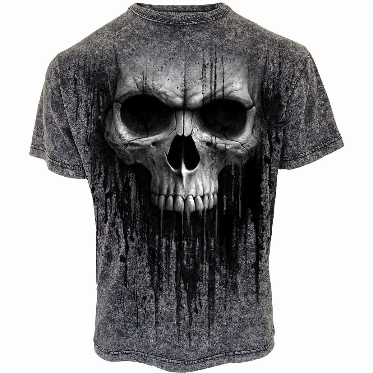 ACID SKULL - Acid Wash T-Shirt -  - T-Shirts