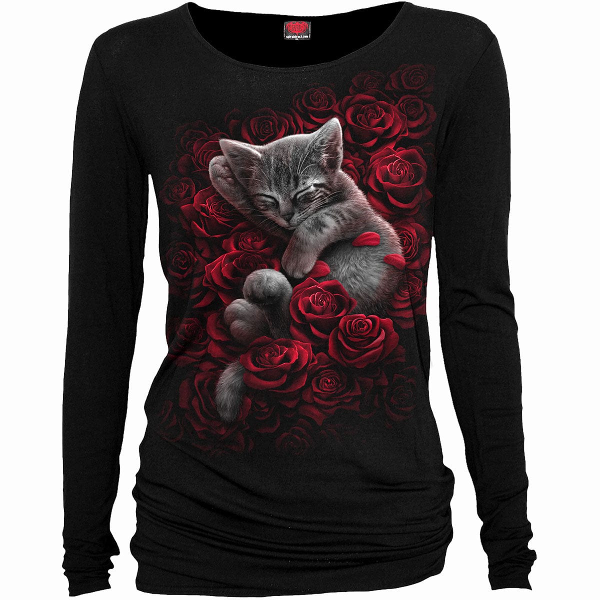 BED OF ROSES - Baggy Top Black -  - Tops - Long Sleeve
