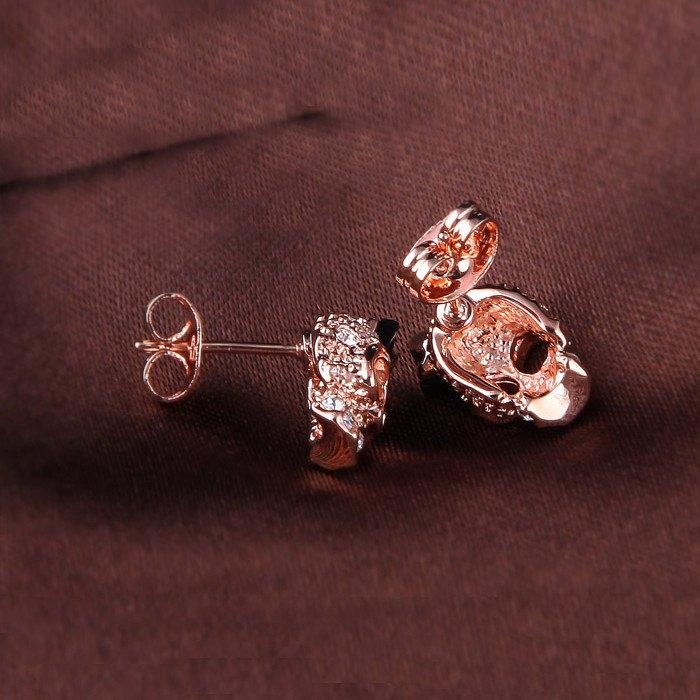Crystal Skull Crown Earrings -  - Earrings