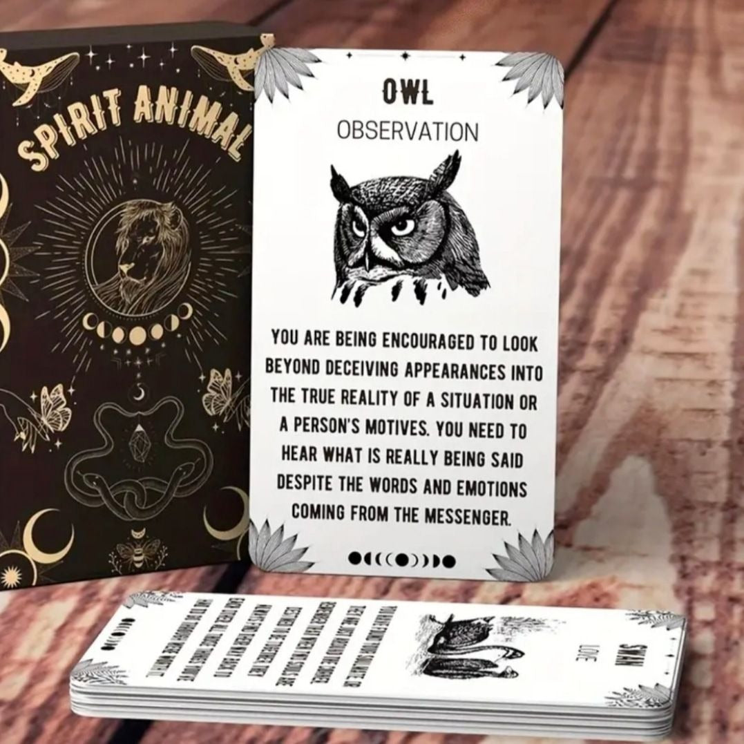 Spirit Animal Oracle Card Deck 54 Cards With Beautiful Animal Illustrations Includes Guide - - Oracle Cards
