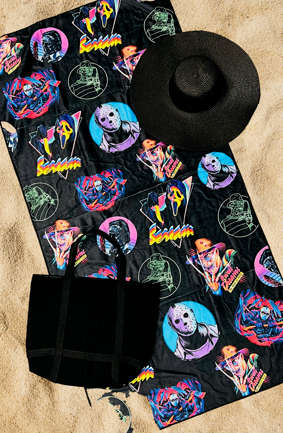 Beach Towel - 80s Horror