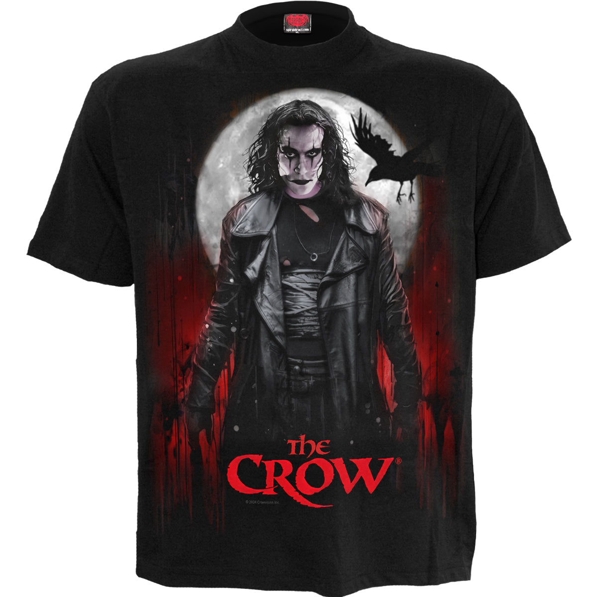 THE CROW - BLOOD MOON - Front Print T-Shirt Black -  - T-Shirts