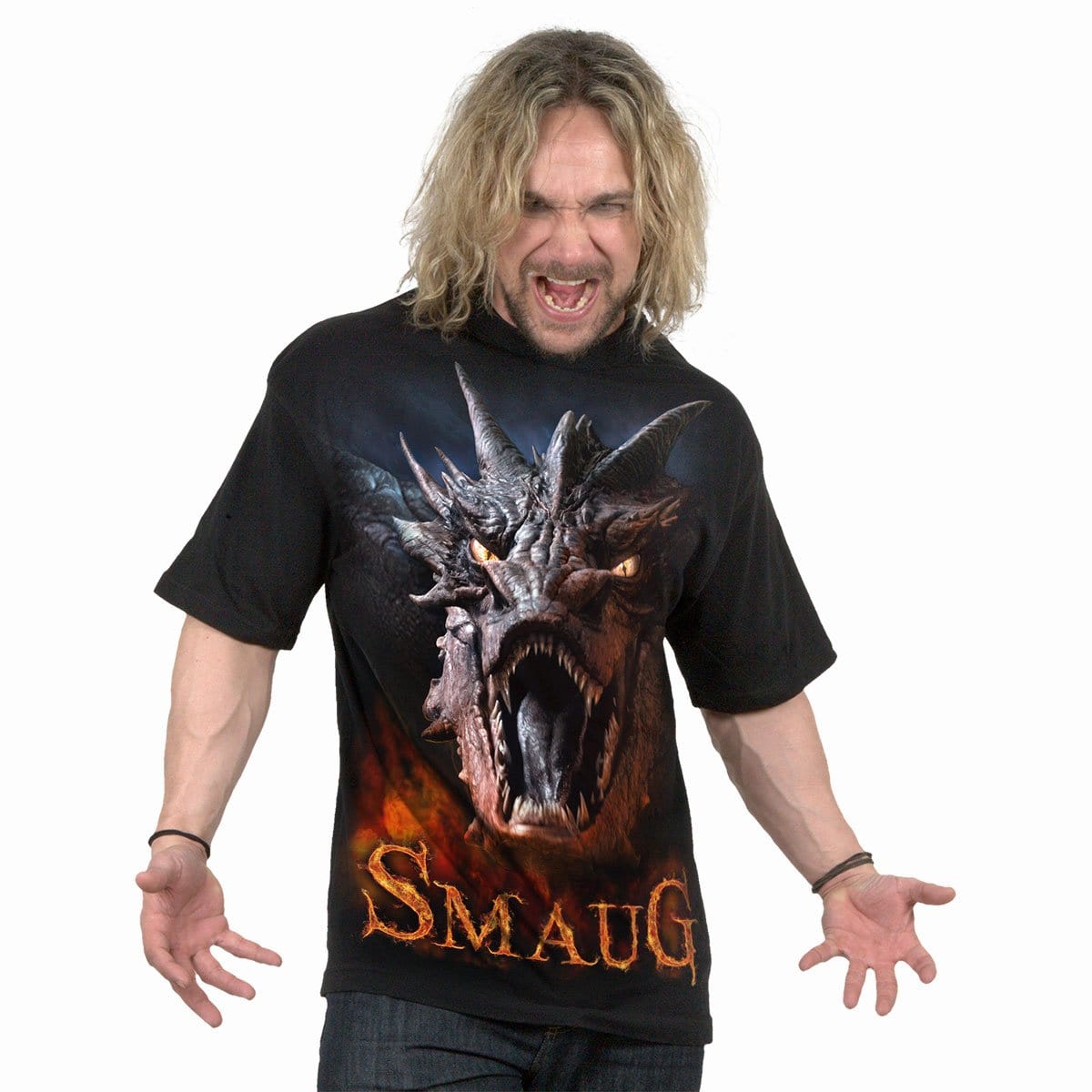 THE HOBBIT - SMAUG - T-Shirt Black -  - T-Shirts