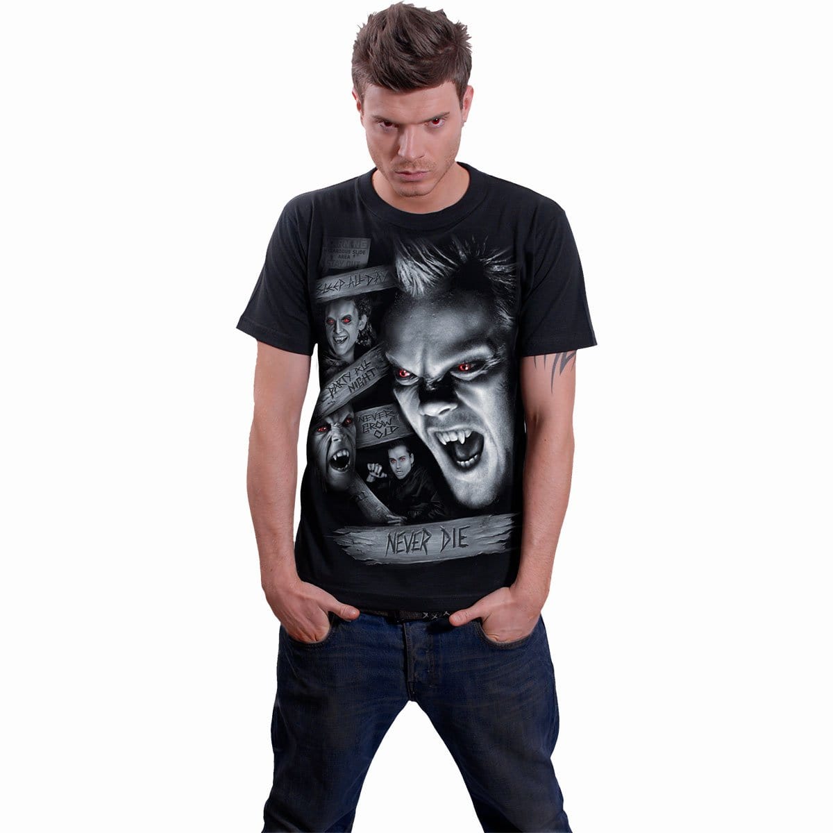THE LOST BOYS - NEVER DIE - T-Shirt Black -  - T-Shirts