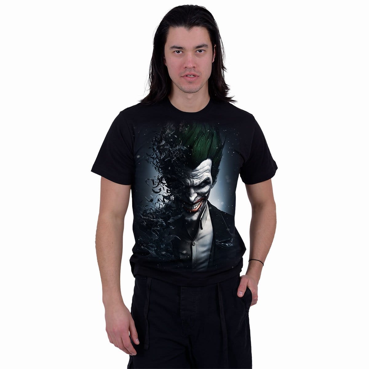 JOKER - ARKHAM ORIGINS - T-Shirt Black - - T-Shirts
