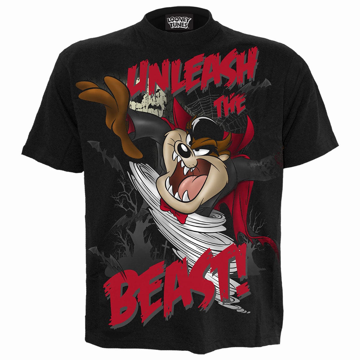 TAZ - UNLEASH THE BEAST - Front Print T-Shirt Black -  - T-Shirts