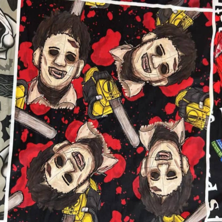 Bloody Leatherface (Semi-Exclusive) - High-quality Handcrafted Vibrant Leggings -  - Leggings