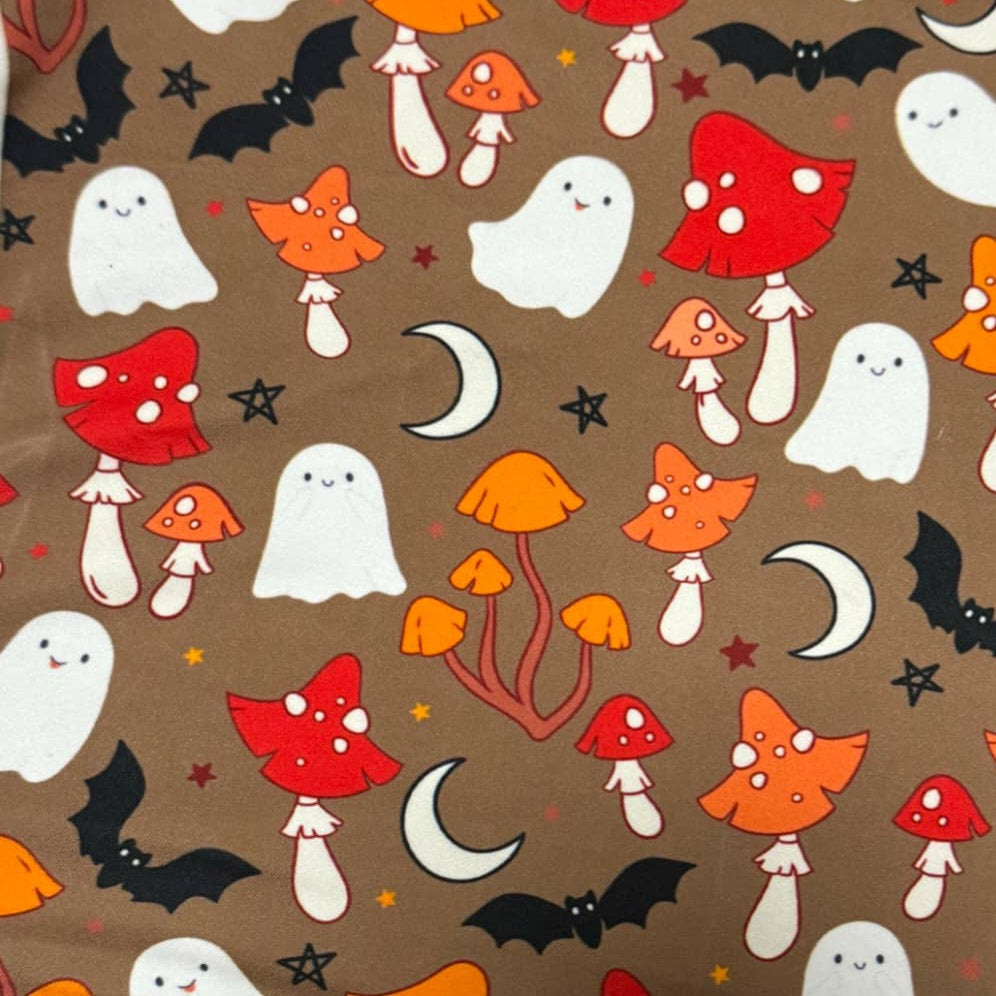 Shrooms & Spookies (Exclusive) - High-quality Handcrafted Vibrant Leggings -  - Leggings