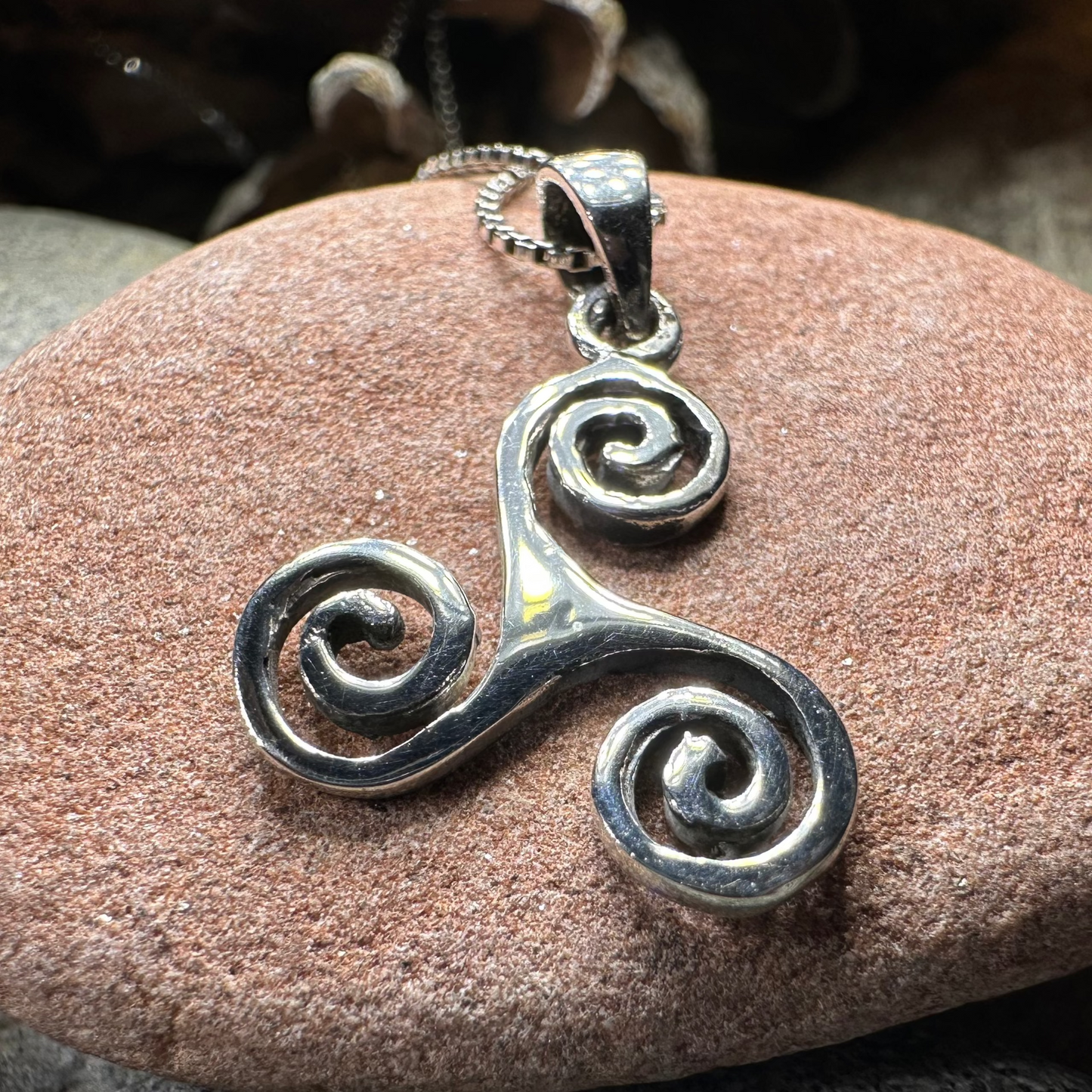Arwyn Celtic Spiral Necklace -  - Pendant
