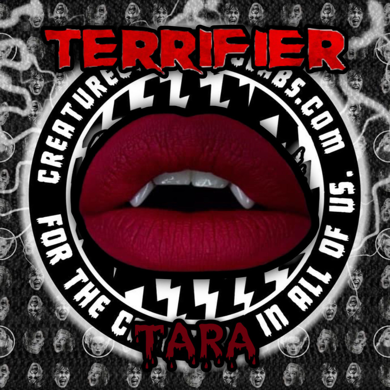 TERRIFIER Mutilation Matte Lipsticks W/ VHS Horror FX
