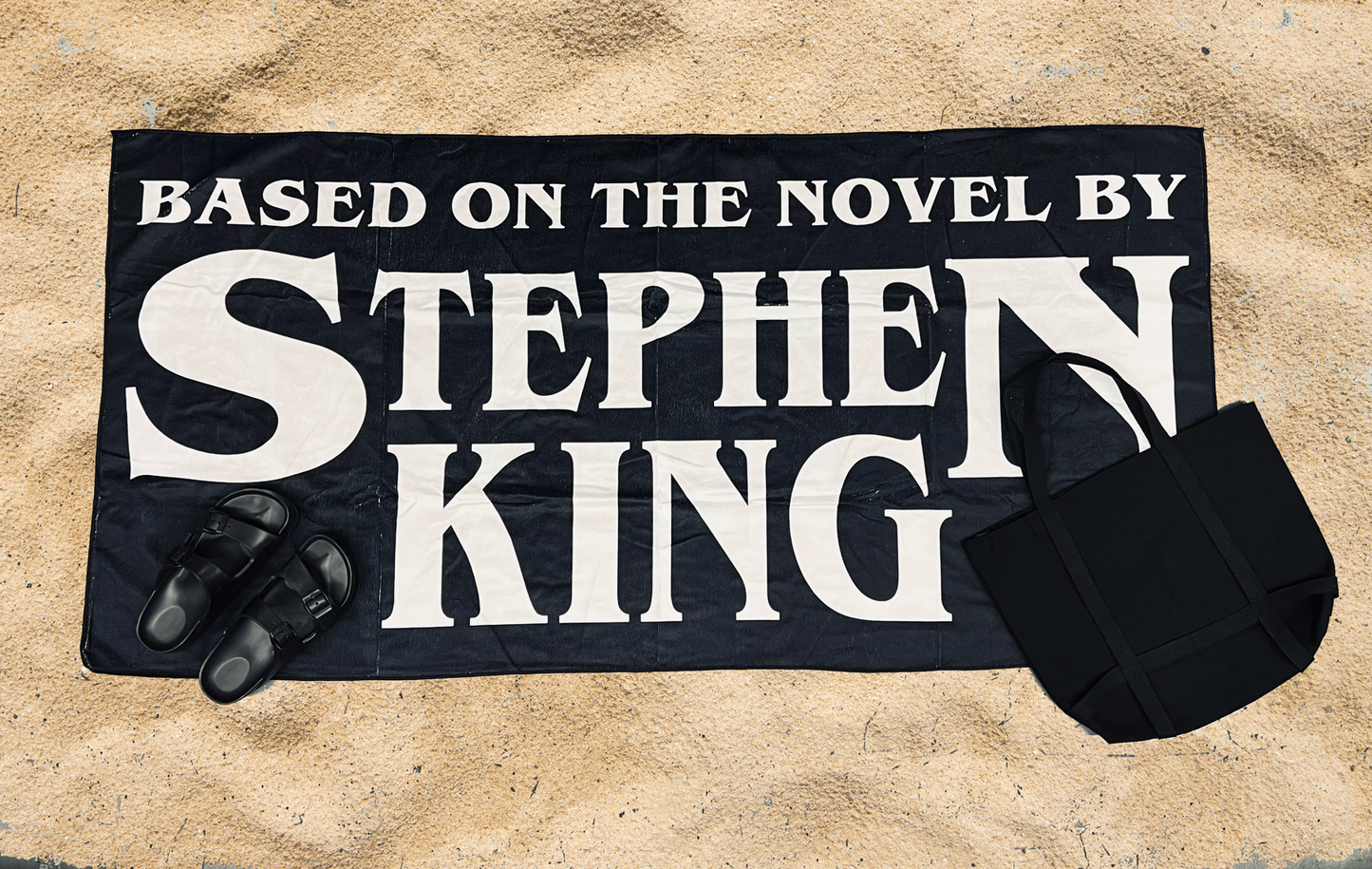 Stephen King Beach Towel - Horror Novel Inspired - Gothic Beach Accessory