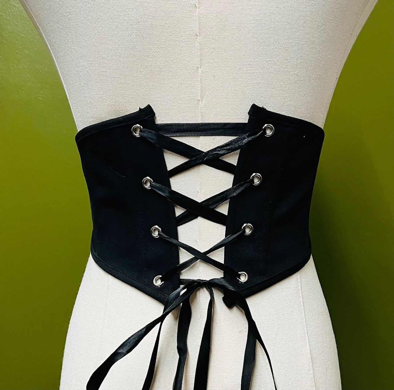 Morrigan Reversible Corset Belt - Celtic Goddess Waist Cincher - Gothic Witchy Belt