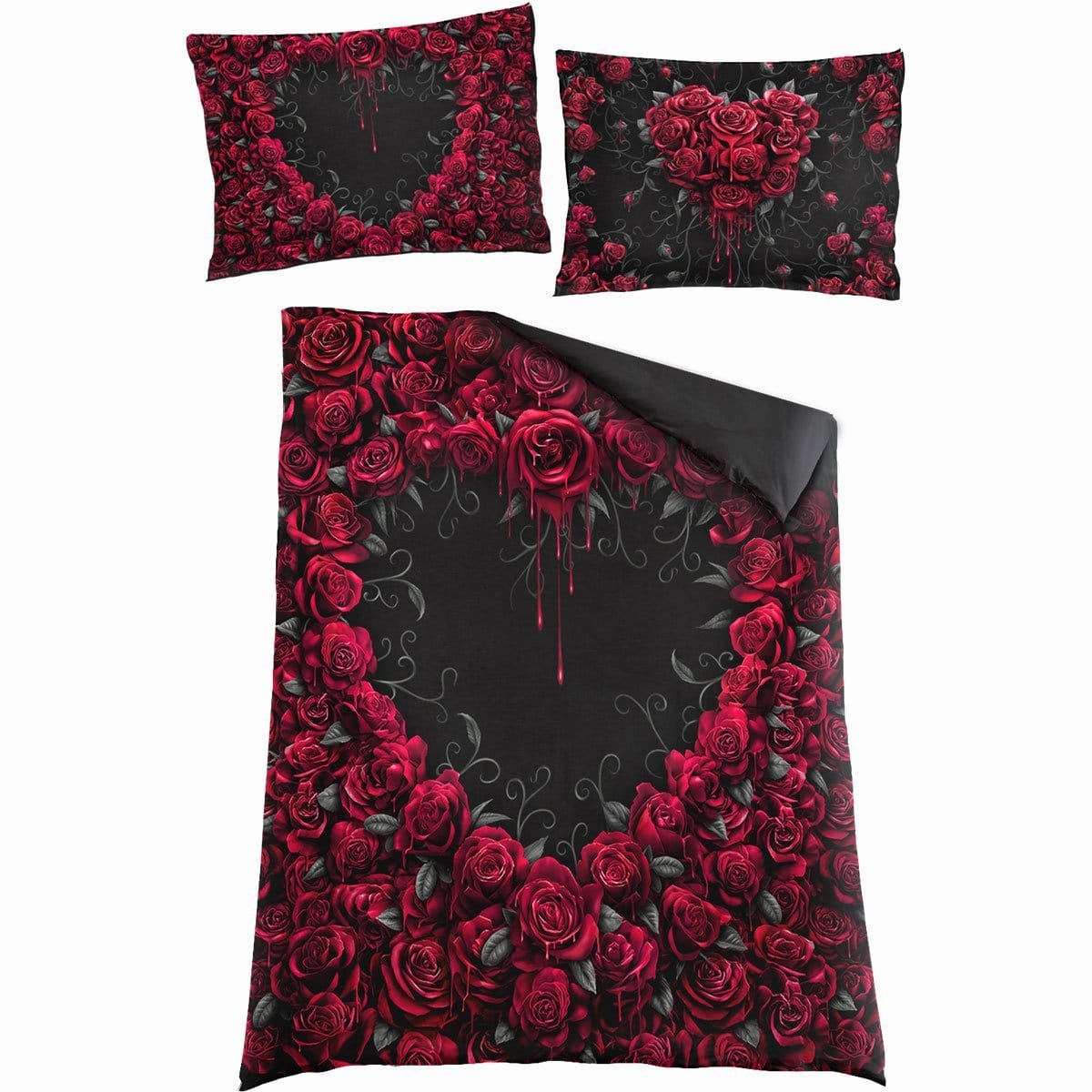 BLEEDING HEART - Single Duvet Cover + UK And EU Pillow case -  - Bedding & Linen