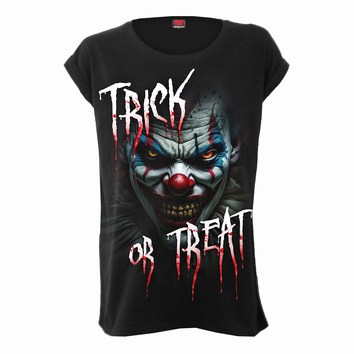 TRICK OR TREAT - Turnup Sleeve Loosefit Tee -  - Tops - Short Sleeve