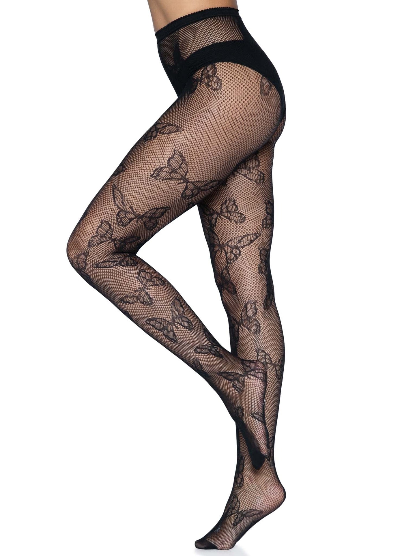 Butterfly Fishnet Tights - Ultra Flirty Hosiery by Leg Avenue - - Fishnet Tights