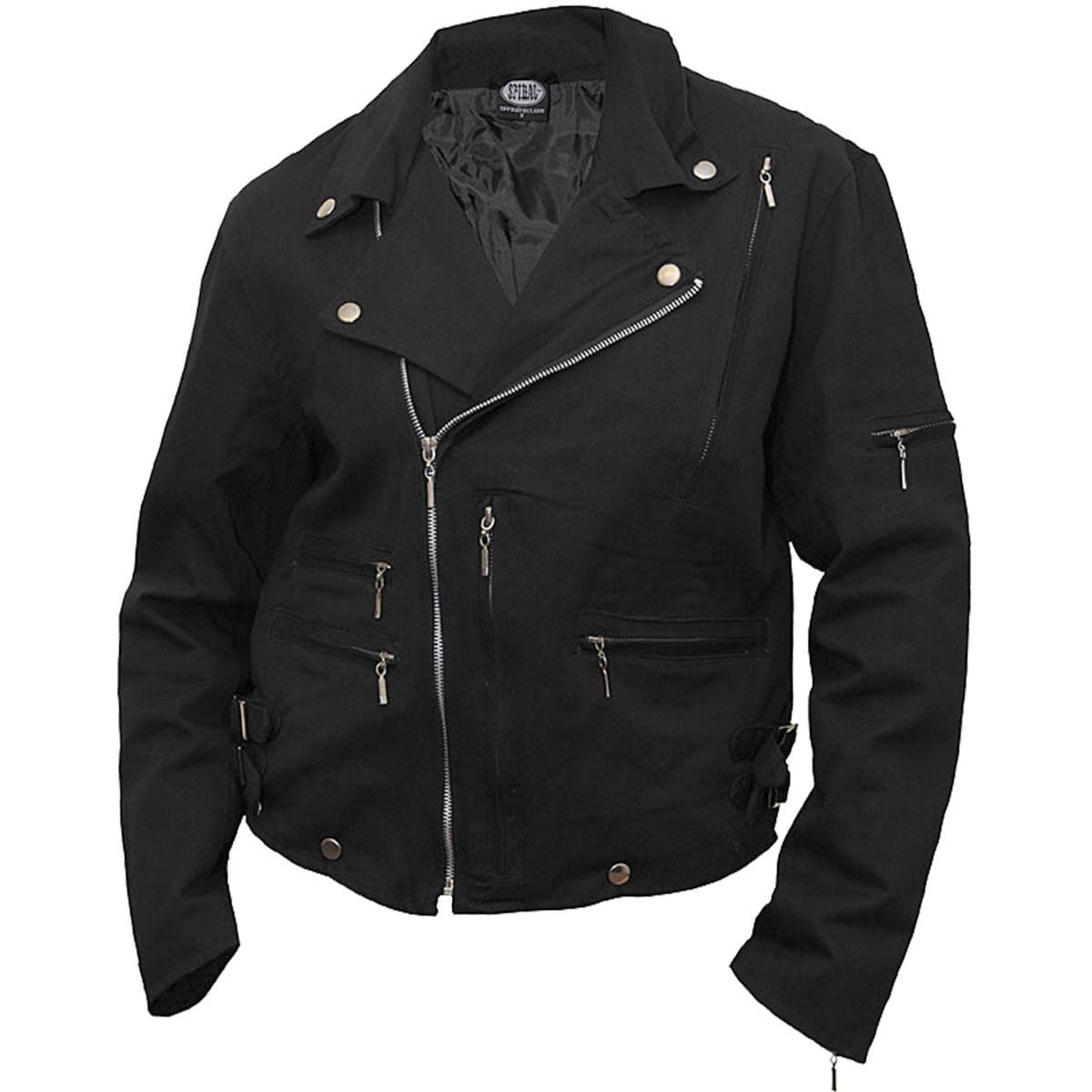 BONE FINGER - Lined Biker Jacket Black -  - Jackets