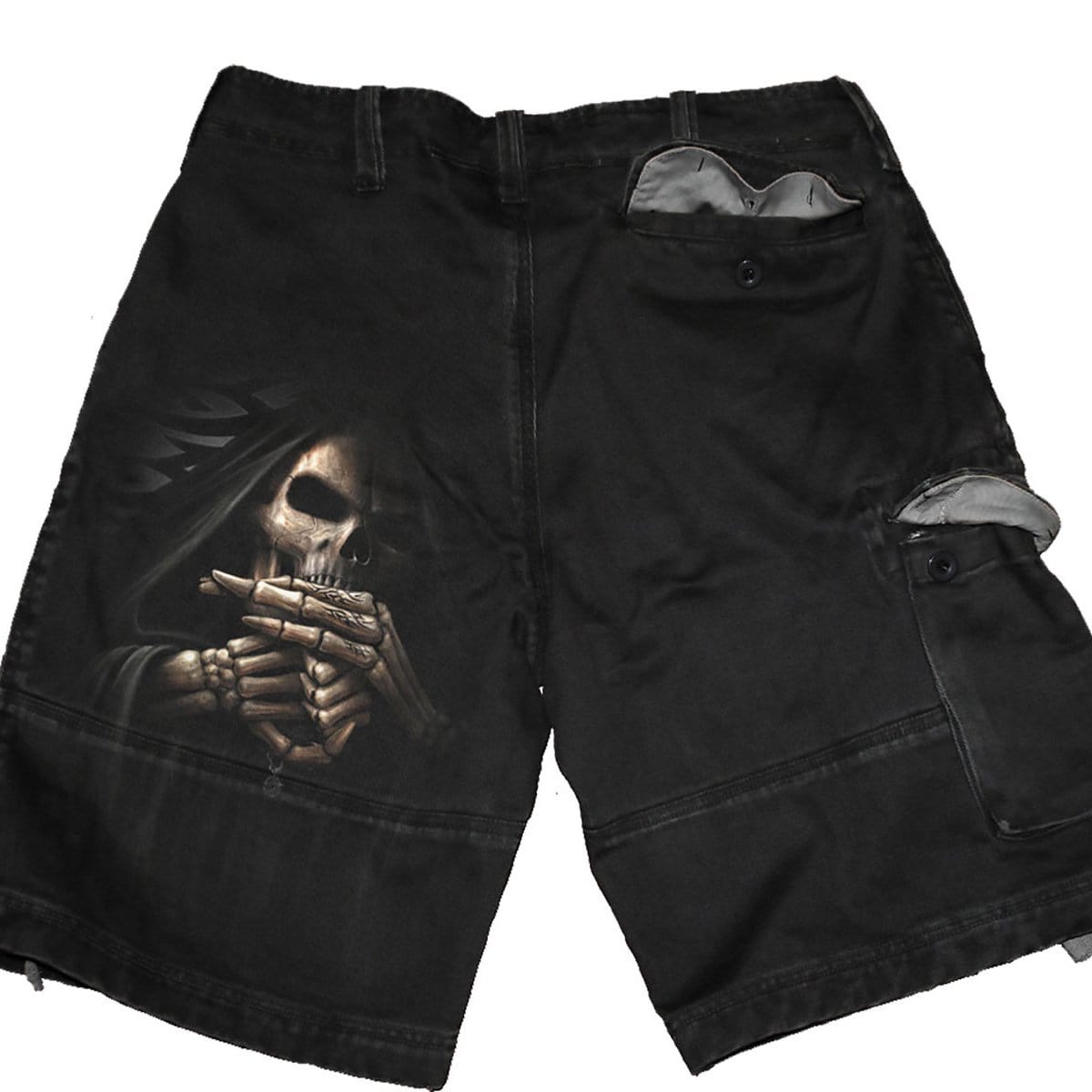 BONE FINGER - Vintage Cargo Shorts Black -  - Cargo Shorts