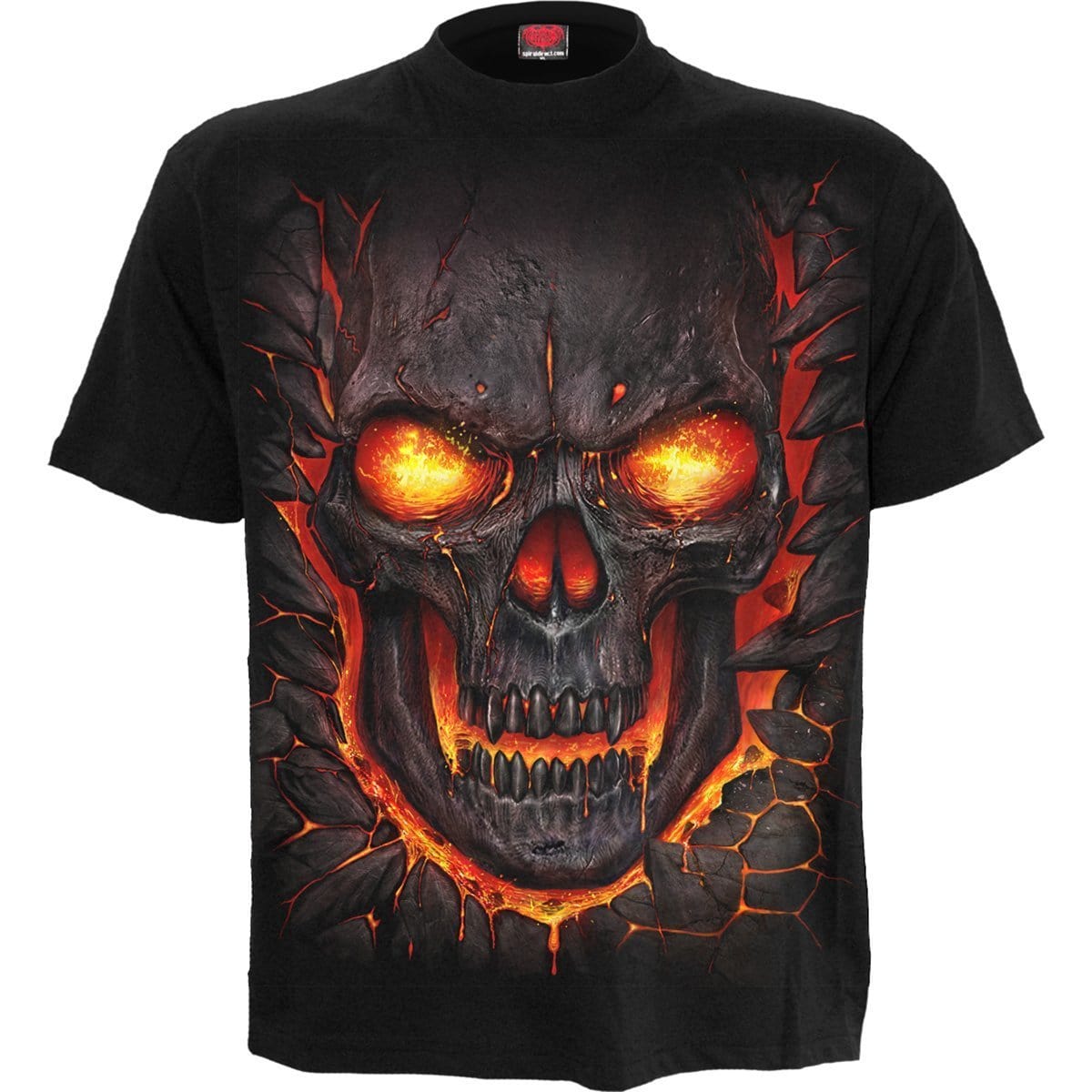 SKULL LAVA - T-Shirt Black -  - T-Shirts