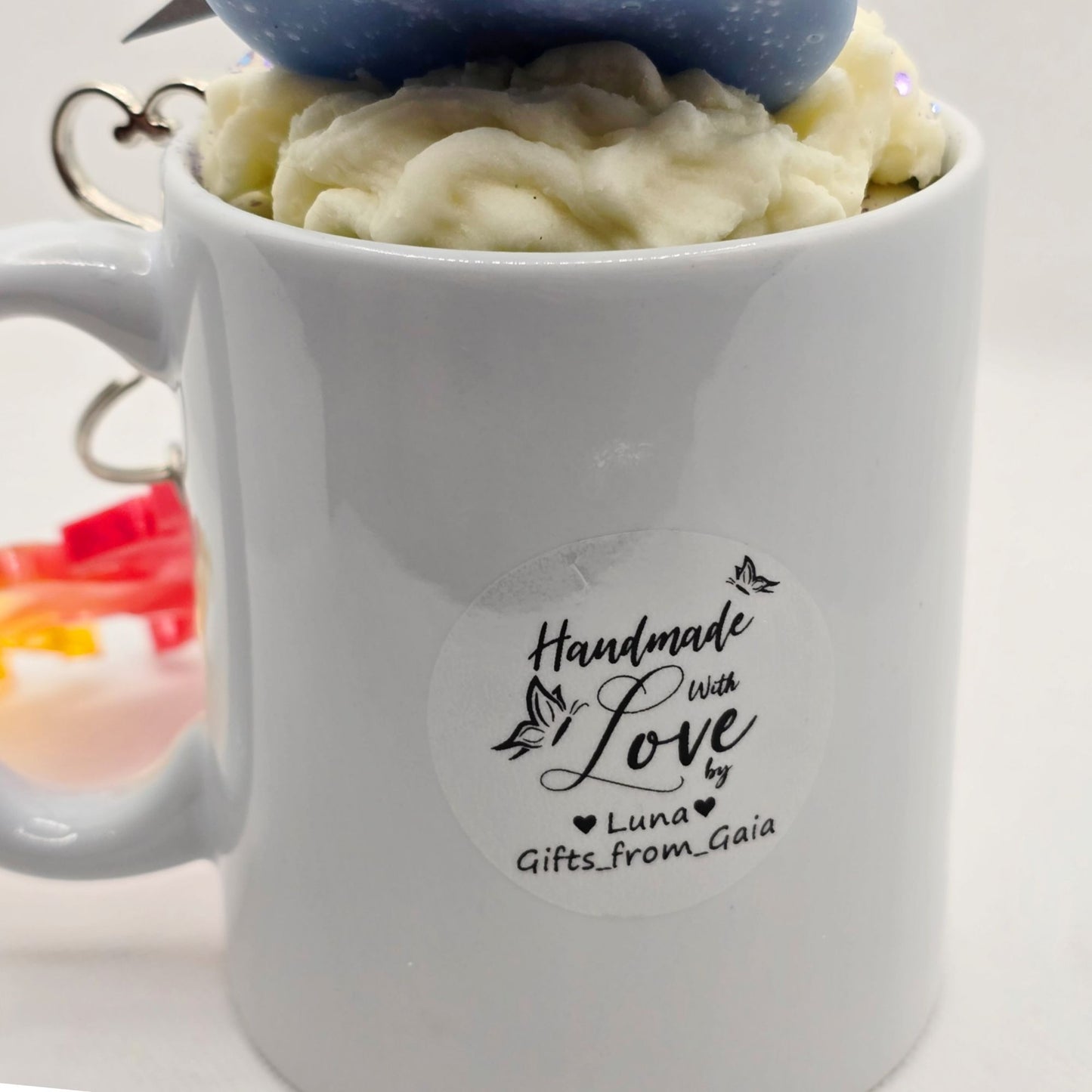 Sagittarius Zodiac Candle Gift Set – 11oz Layered Mug Candle + Resin Keychain