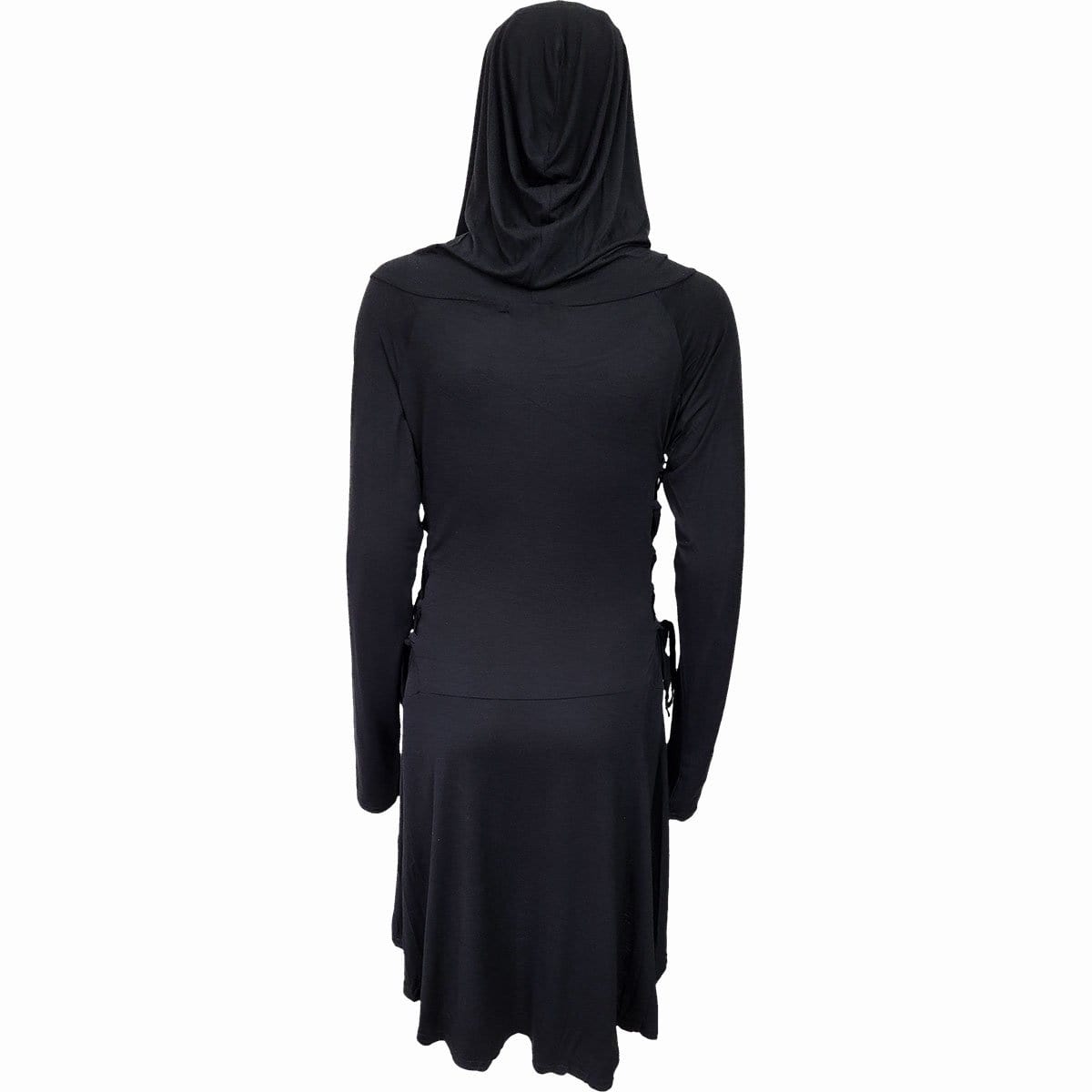 GOTHIC ELEGANCE - Black Widow Gothic Hooded Dress -  - Hoodies