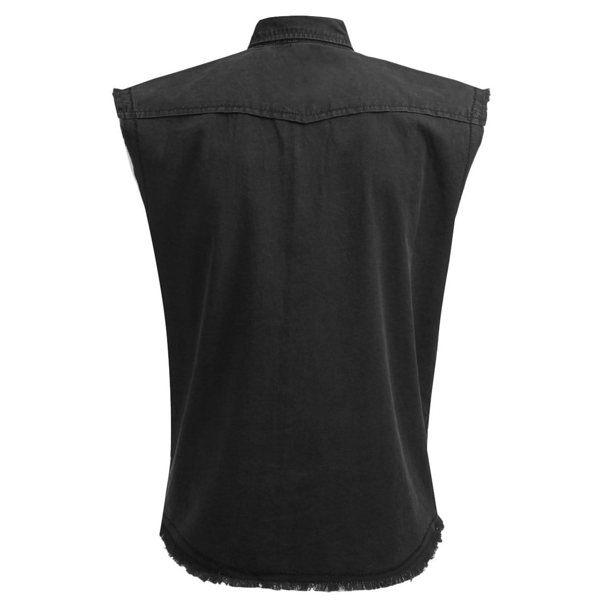 METAL STREETWEAR - Sleeveless Stone Washed Worker Black -  - Workshirts
