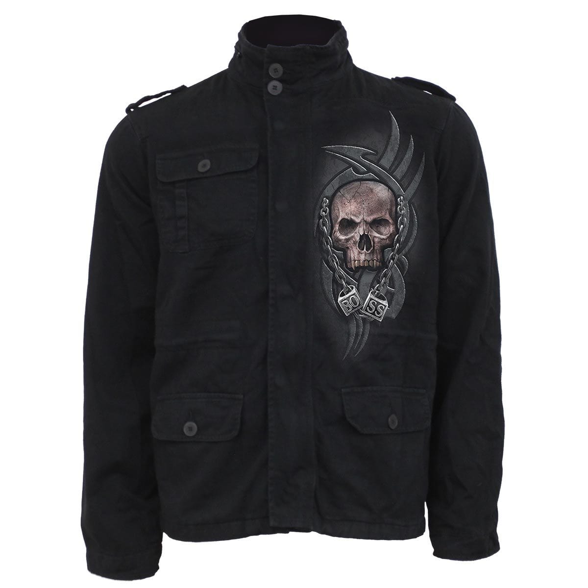 BOSS REAPER - Military Lined Jacket with Hidden Hood -  - Jackets