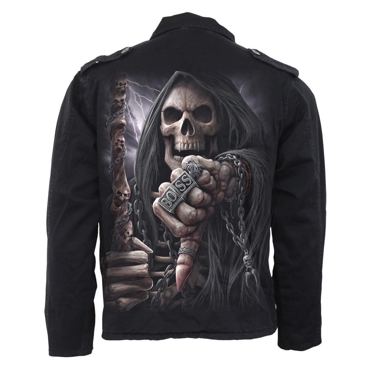 BOSS REAPER - Military Lined Jacket with Hidden Hood -  - Jackets