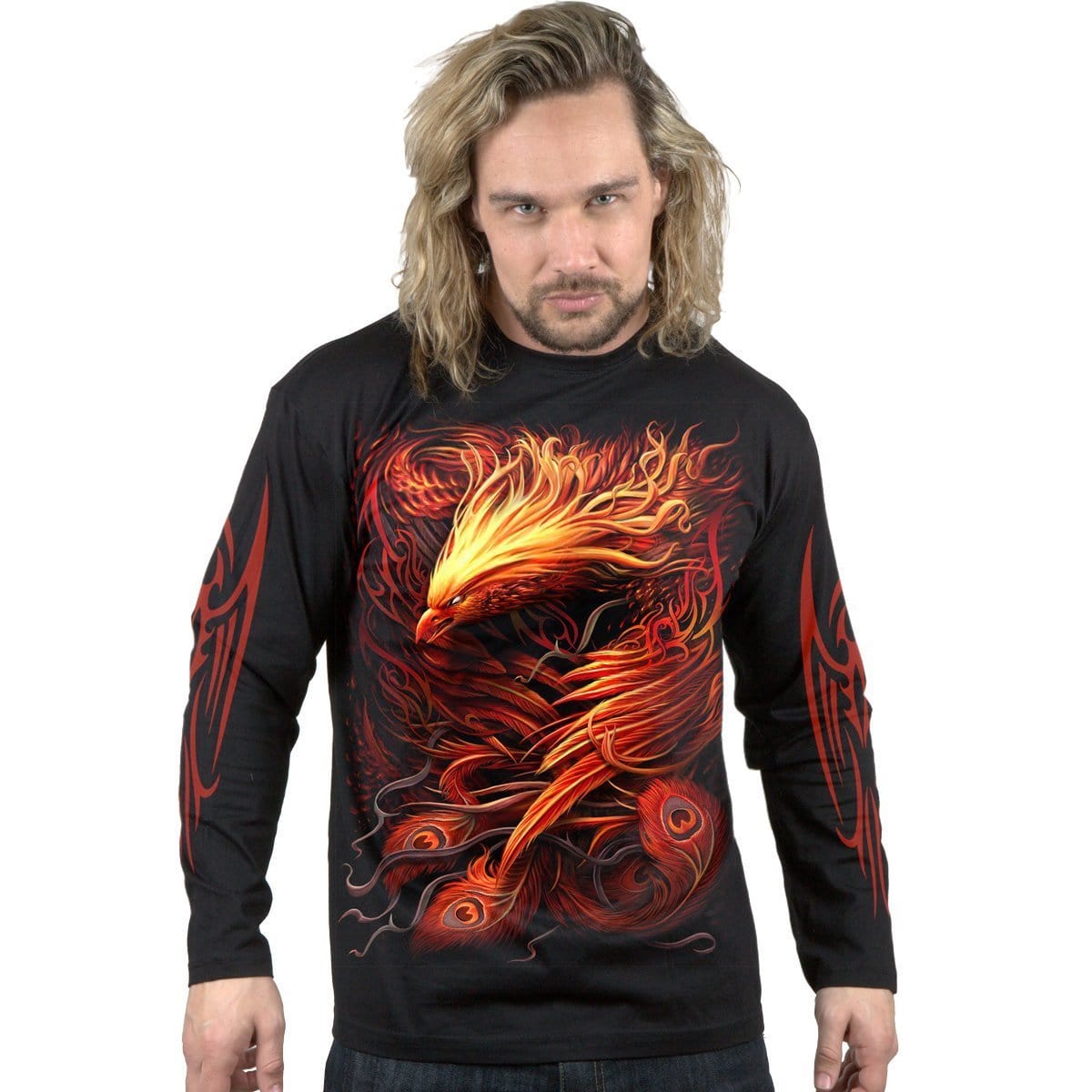PHOENIX ARISEN - Longsleeve T-Shirt Black -  - T-Shirts - Long Sleeve