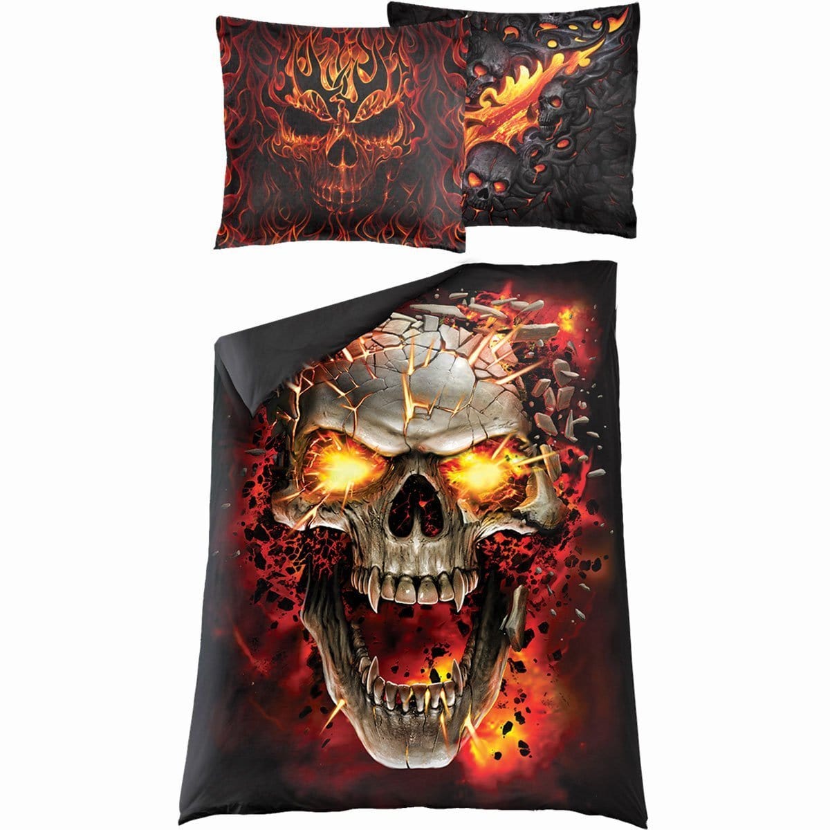 SKULL BLAST - Single Duvet Cover + UK And EU Pillow case -  - Bedding & Linen