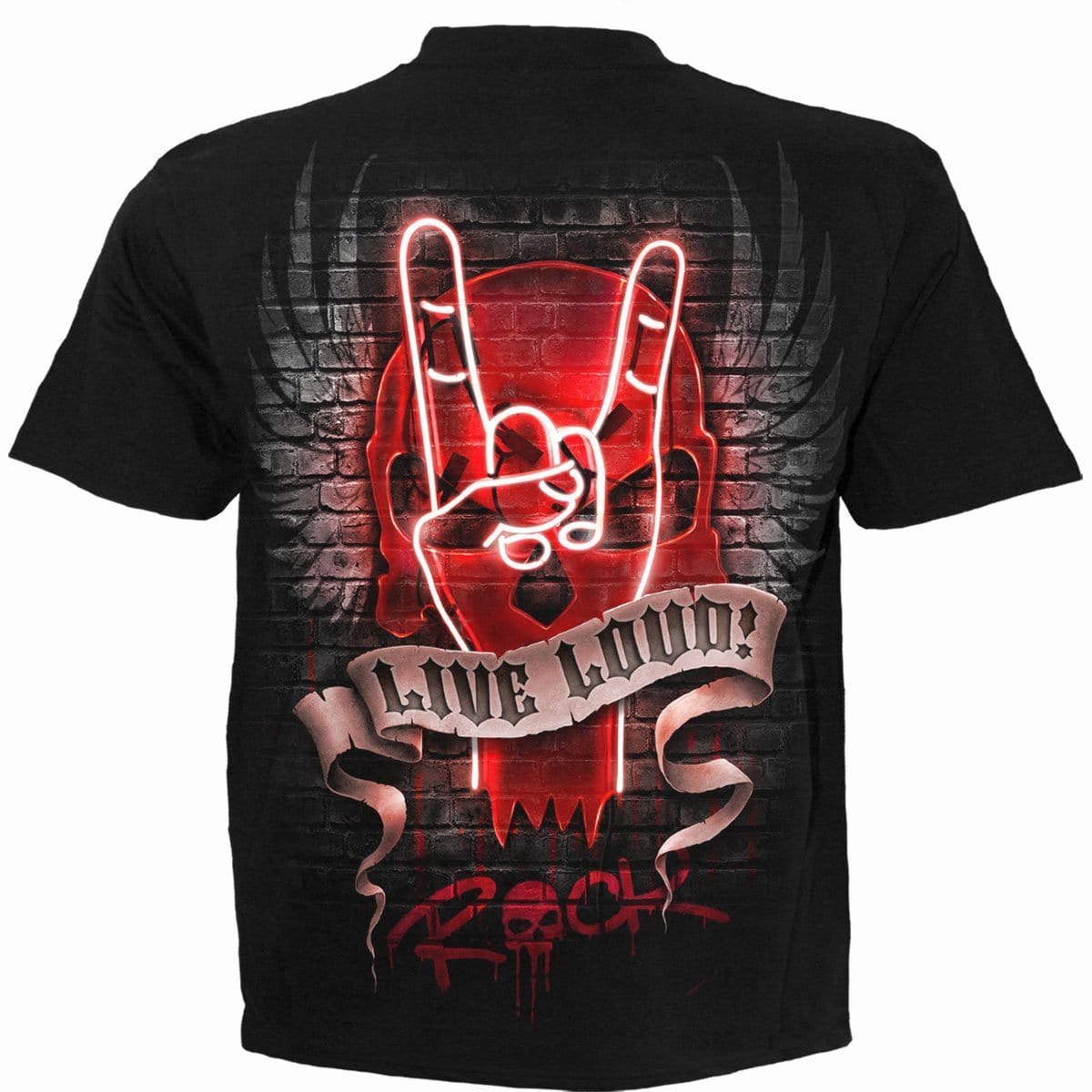 LIVE LOUD - T-Shirt Black -  - T-Shirts