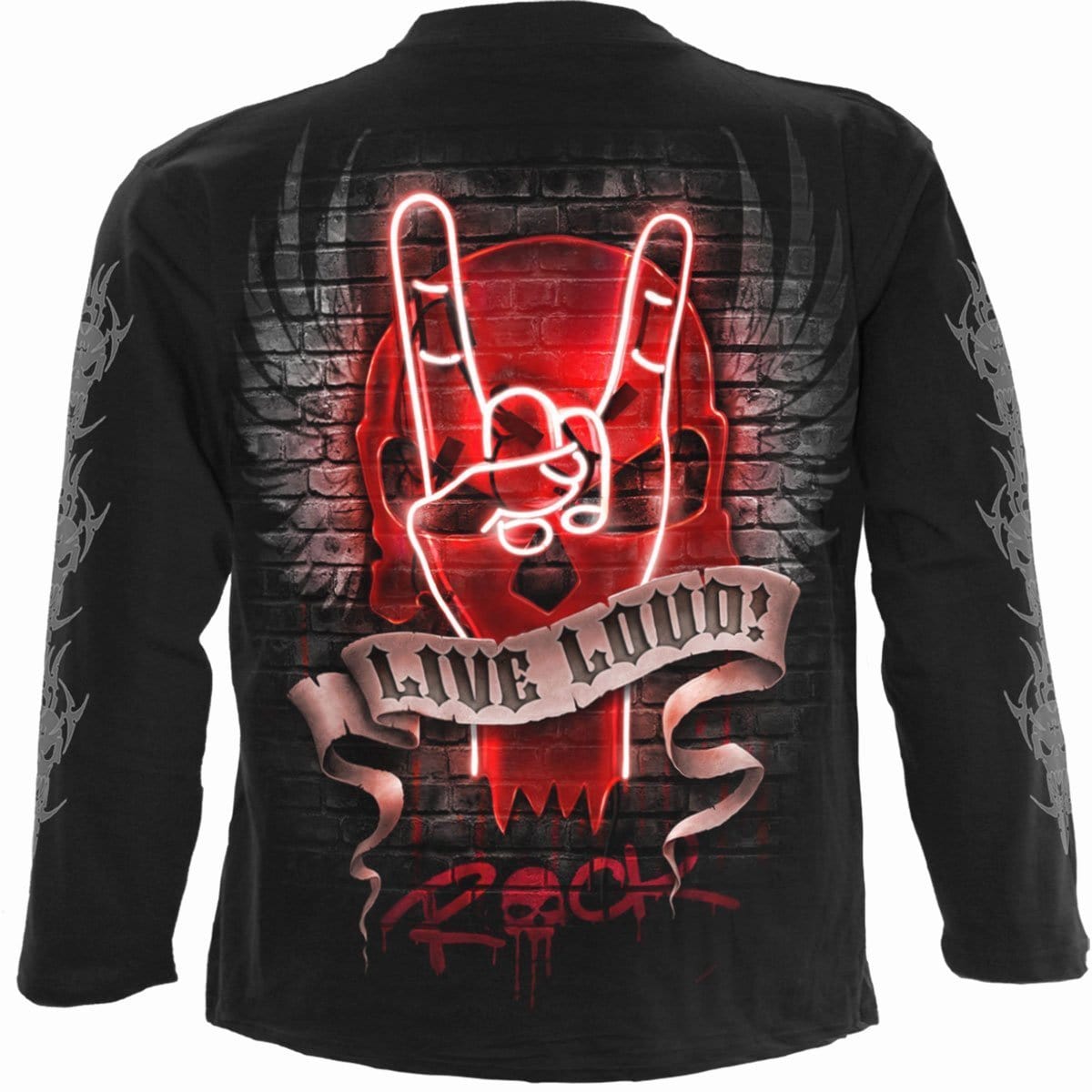 LIVE LOUD - Longsleeve T-Shirt Black -  - T-Shirts - Long Sleeve
