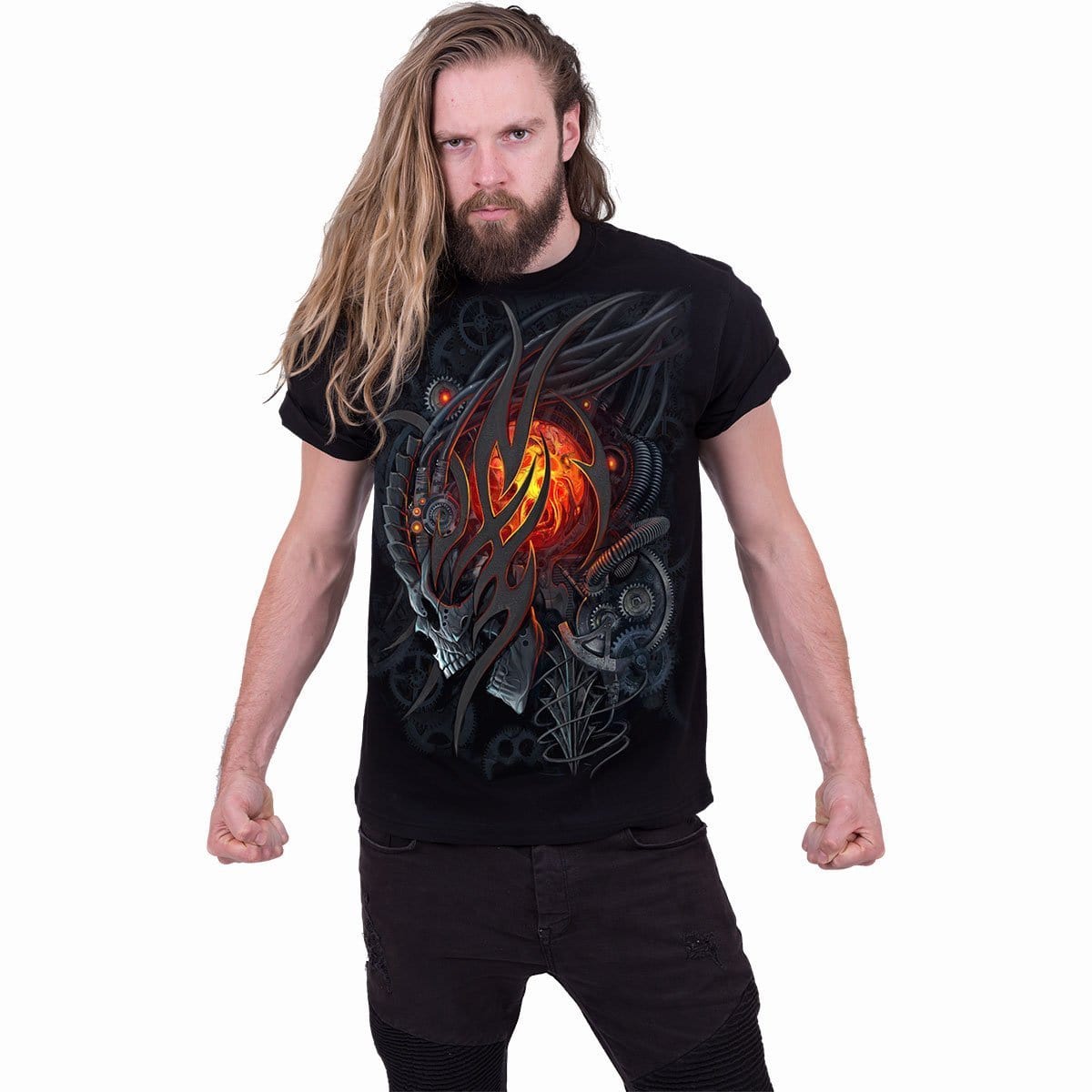 STEAMPUNK SKULL - T-Shirt Black - - T-Shirts