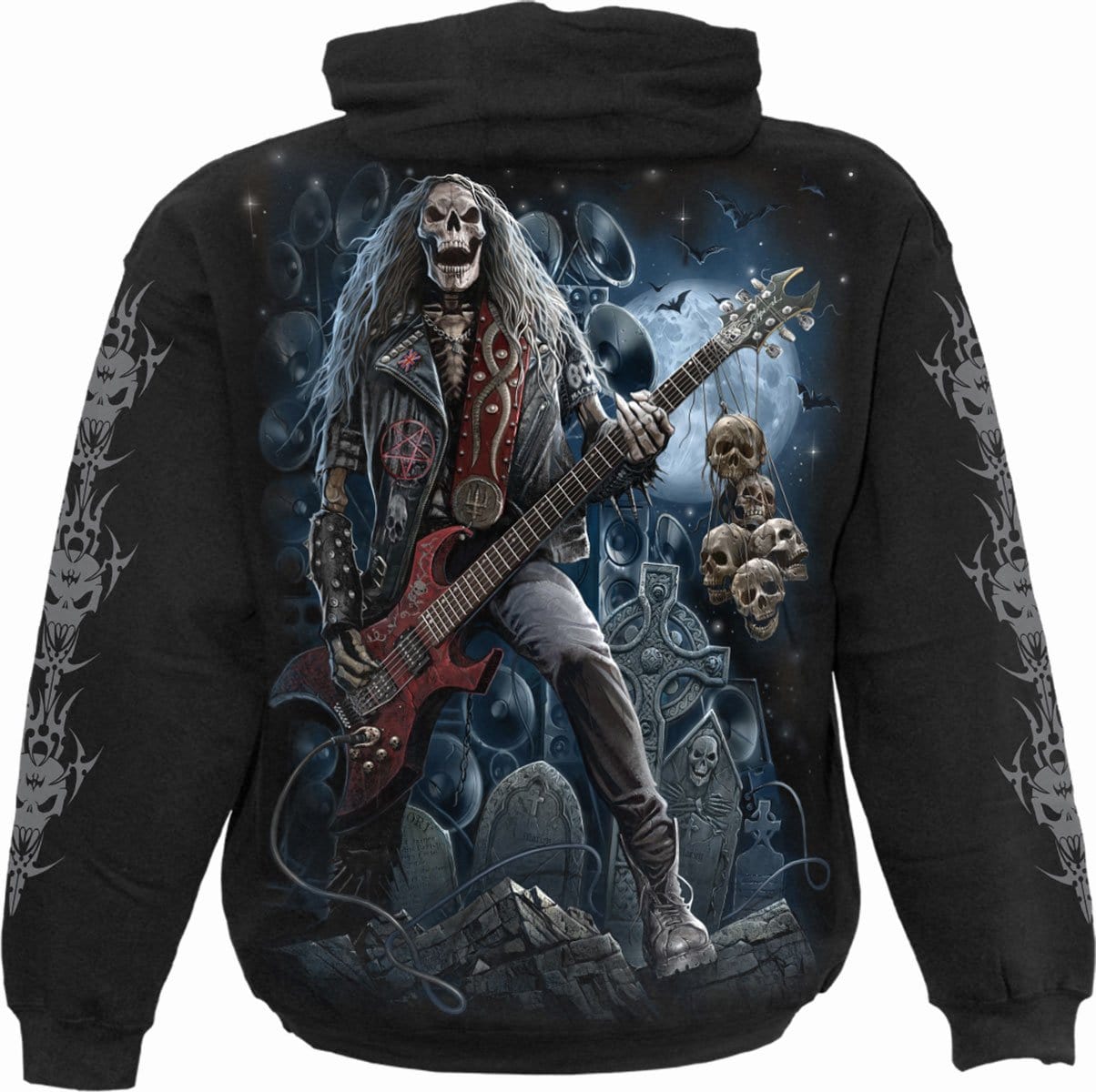 GRIM ROCKER - Hoody Black - - Hoodies