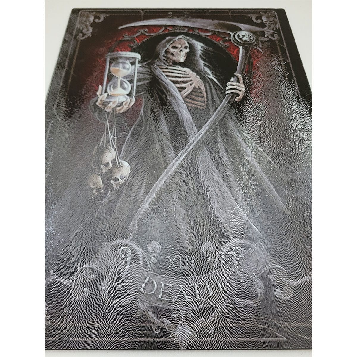 DEATH TAROT - Glass Chopping Board (Rectangular) - - Kitchenware