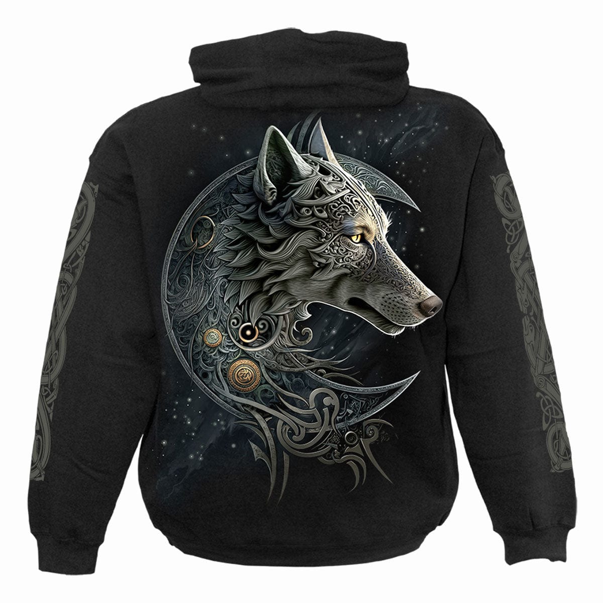 CELTIC WOLF - Hoody Black - - Hoodies