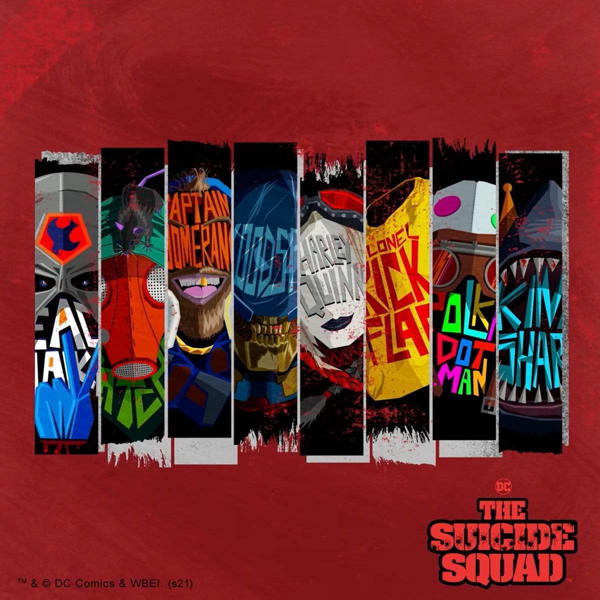 HARLEY QUINN - MAD LOVE - Front Print T-Shirt Black - - T-Shirts