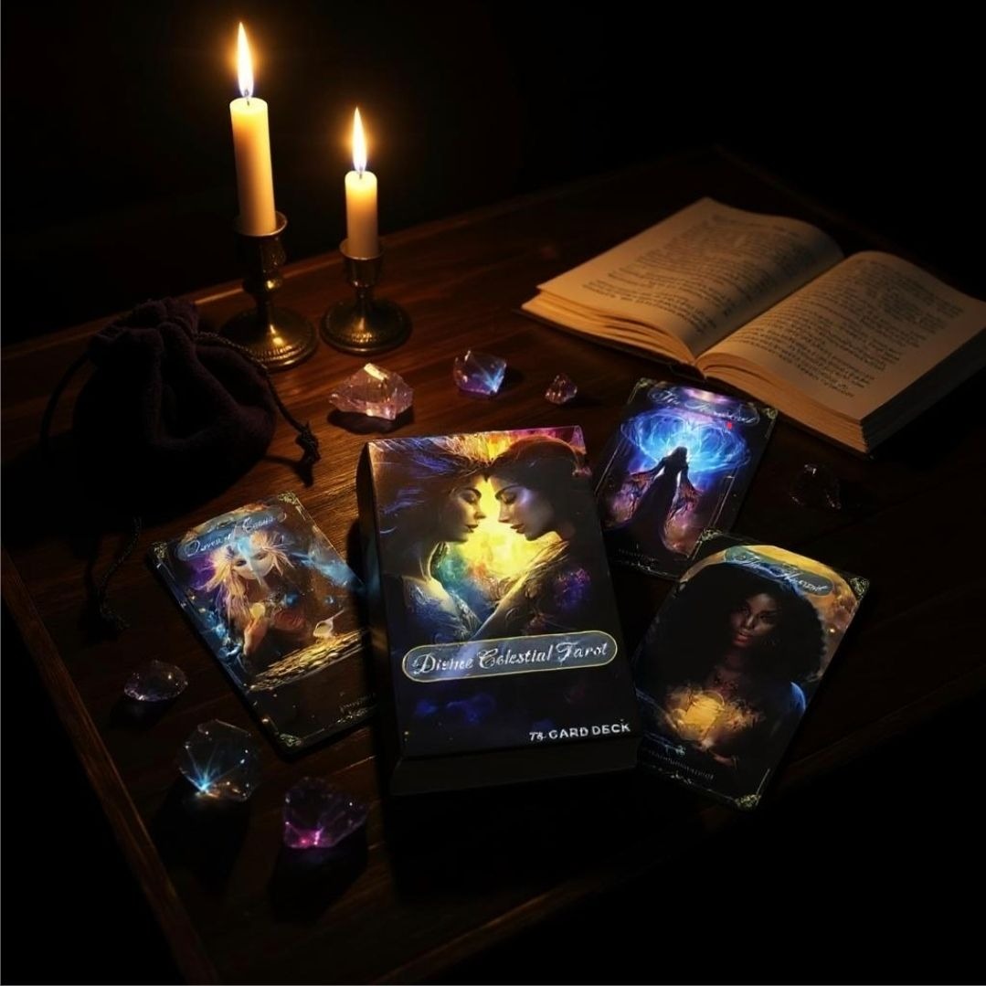 Tarot Card Deck – Mystical Divination Cards w/ Guidebook & Keepsake Box