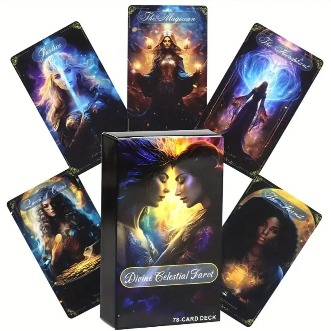 Tarot Card Deck – Mystical Divination Cards w/ Guidebook & Keepsake Box