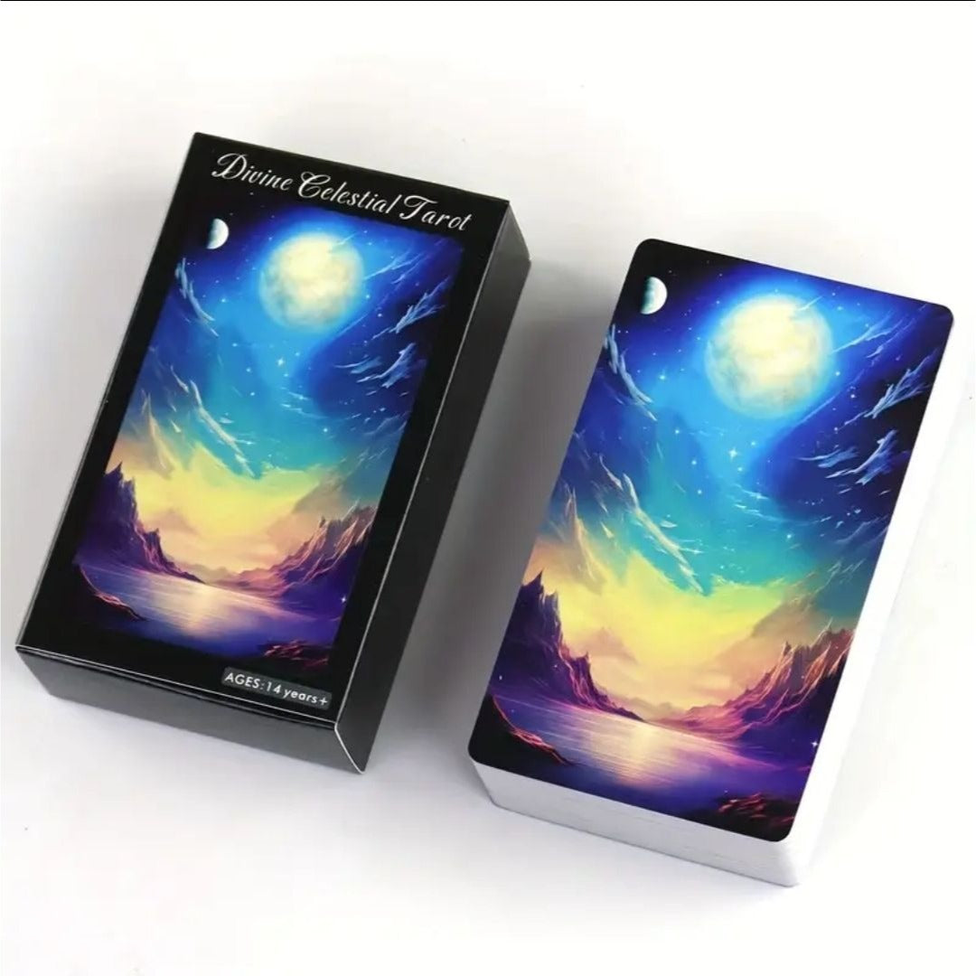 Tarot Card Deck – Mystical Divination Cards w/ Guidebook & Keepsake Box