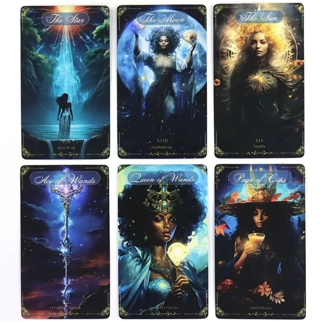 Tarot Card Deck – Mystical Divination Cards w/ Guidebook & Keepsake Box