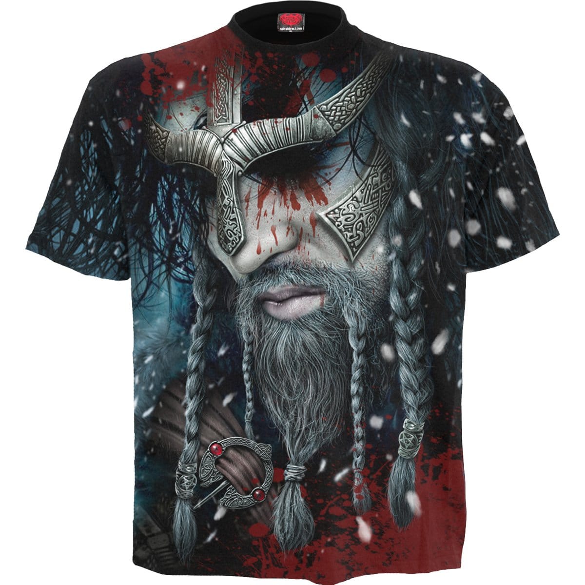 VIKING WRAP - Allover T-Shirt Black -  - T-Shirts