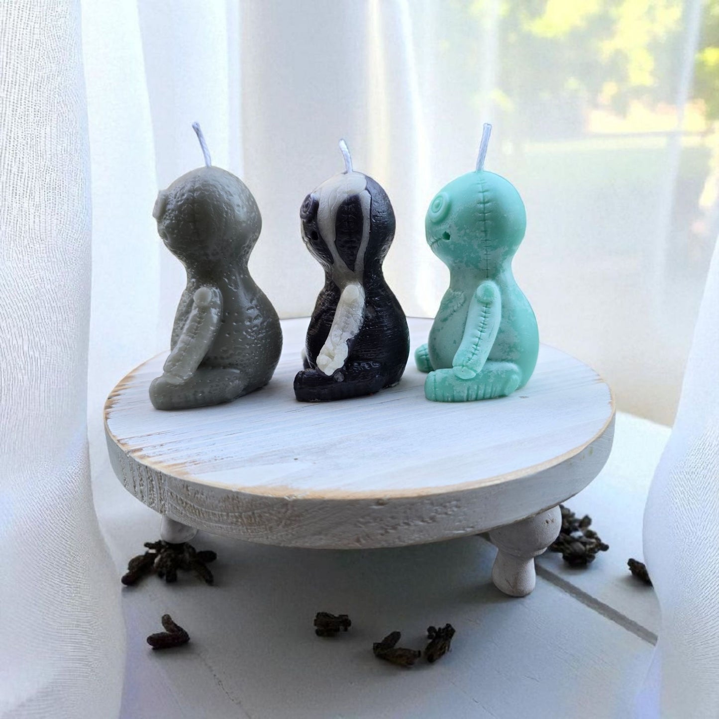 Handmade ✦ Voodoo Doll Candle ✦ Soy Wax Halloween Decor Spooky Collectible
