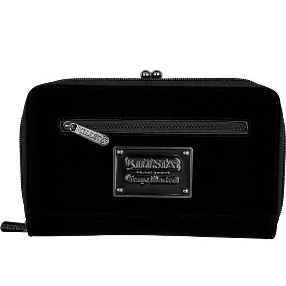 Haunted Soul Wallet | Velvet Burnout Goth Punk Kiss Lock Clutch - Killstar - Wallets